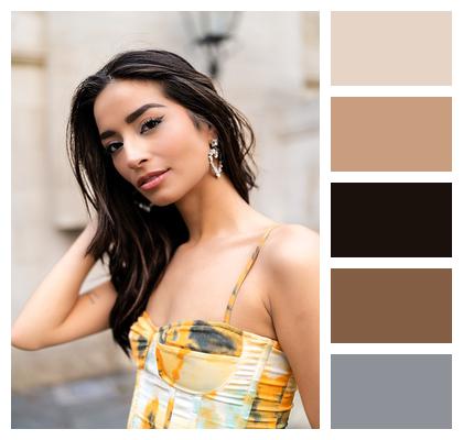 Bold Fashion Modern Portrait City Chic Artistic Composition Image