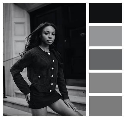 Artistic Composition Modern Portrait Monochrome Aesthetic Highend Style Image