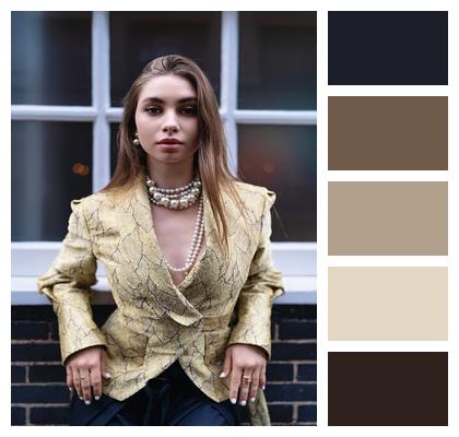 Statement Outfit Natural Light Editorial Portrait Urban Backdrop Image