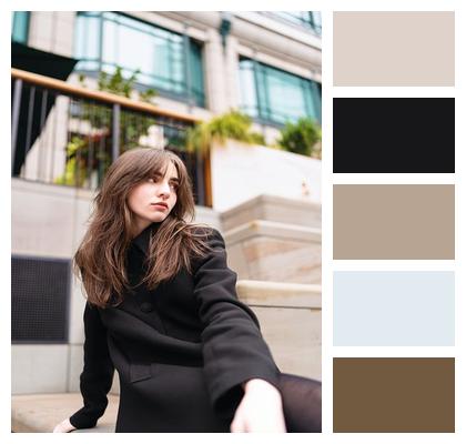 Urban Elegance City Vibes Model Architectural Backdrop Image