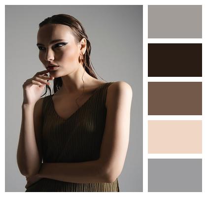 Pose Woman Portrait Makeup Image