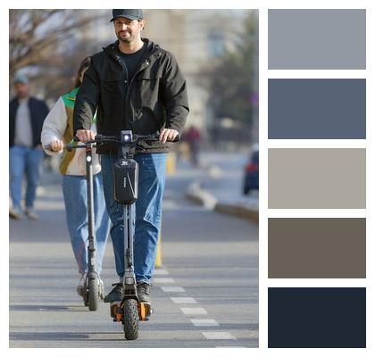 Lifestyle Casual Head Electric Scooter Image