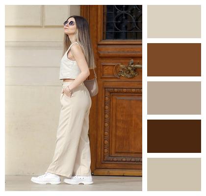 Sunglasses Sneakers Woman Purse Image