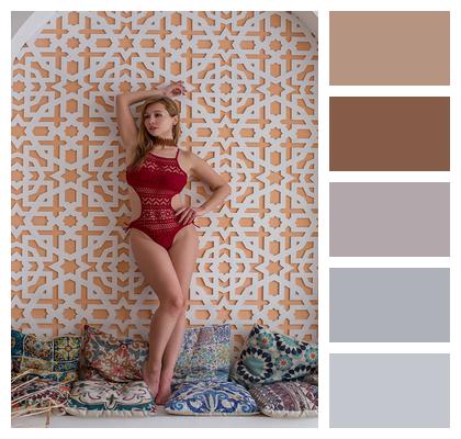 Portrait Mosaic Style Arabesque Image