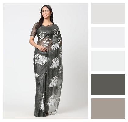 Woman Organza Dress Fashion Image