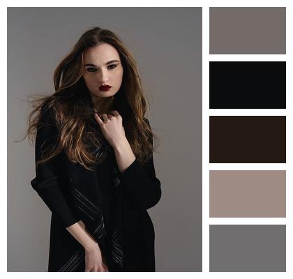 Studio Photography Striking Expression Sophisticated Look Bold Makeup Image