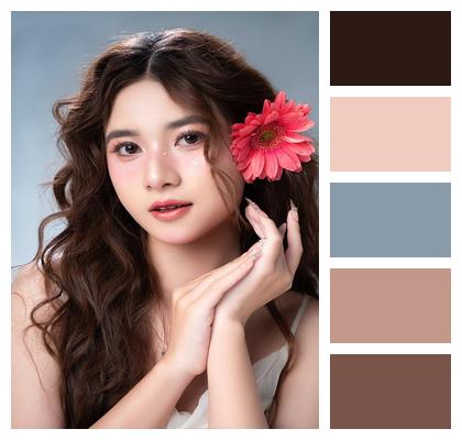 Flowers Nature Face Make Up Image