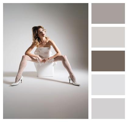 Studio Photography Fashion Editorial Couture Design Monochrome Outfit Image