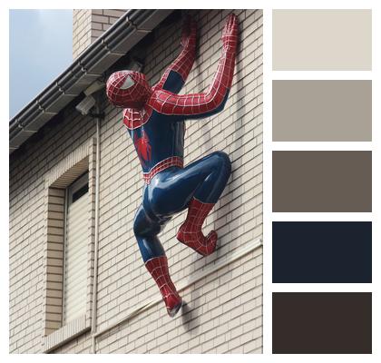 Housewall Sculpture Spiderman Image