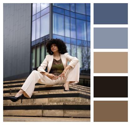 Dynamic Composition Fashion Editorial Modern Elegance Surreal Fashion Image