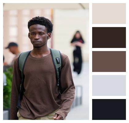 Outdoors Urban Man African Image