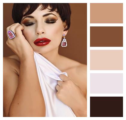 Model Makeup Skin Young Image