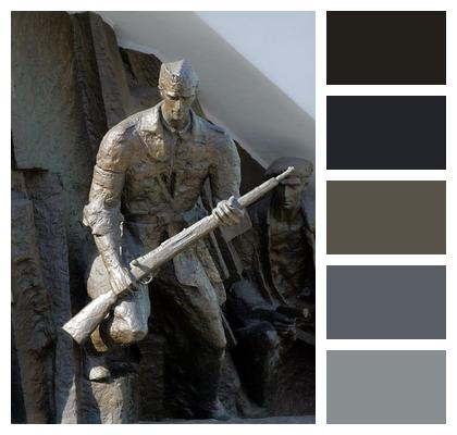 Monument Gun Artistic Metal Image