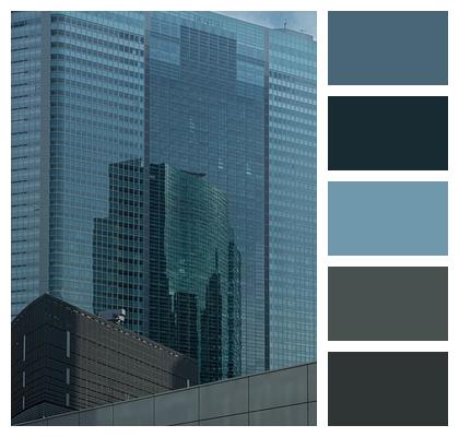 Japan Reflection Skyscraper Cityscape Image