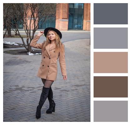 Coat Figure Fashion Hat Image