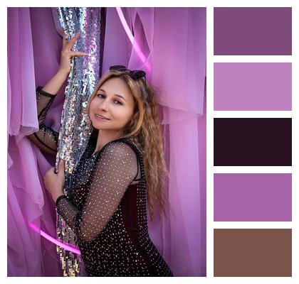 Fabrics Pink Street Style Glitter Image