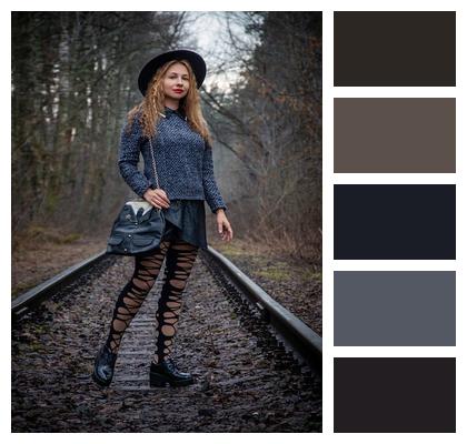 Torn Tights Fashion Gothic Image Casual Image