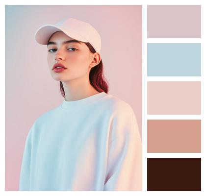 Accessories Clothing Model White Sweatshirt Image