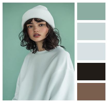 Fashion Photography Natural Tones Young Woman Casual Look Image