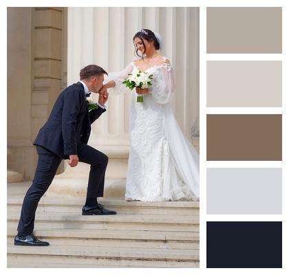 Groom Lovers Outdoor Wedding Image