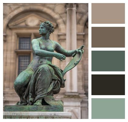 Paris Bronze Artful Woman Image