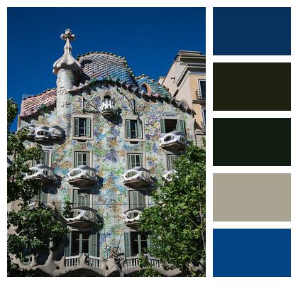 Barcelona Spain Gaudi Image