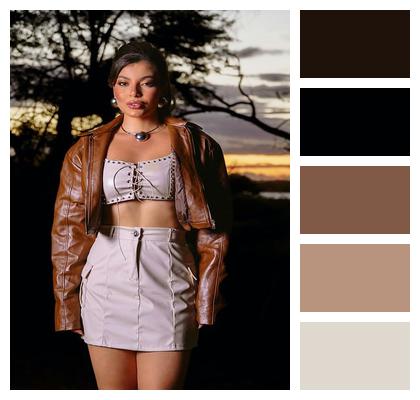 Pose Young Woman Makeup Modeling Image