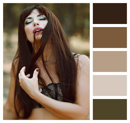 Nature Woman Face Portrait Image