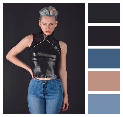 Style Confident Woman Casual Image