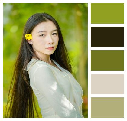 Summer Portrait Nature Smile Image