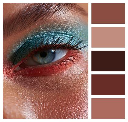 Eyelashes Multicoloured Makeup Eye Image