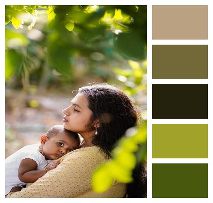 Portrait Nature Child Mom Image