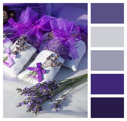 Purple Flowers Herbal Craft Dried Flowers Relaxing Aroma Image