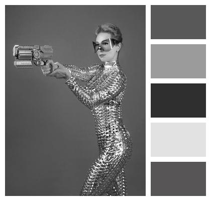 Bot Warrior Woman Futurism Image