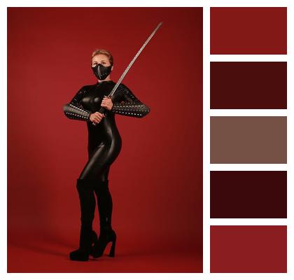 Ninja Latex Woman Asiatic Image