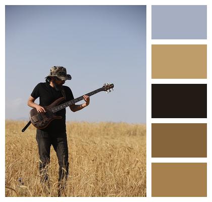 Musician Guitarist Instrument Young Man Image