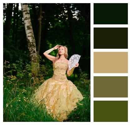 Summer Ball Gown Lady Woman Image