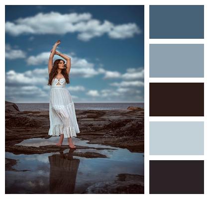 Women Glow Model Fashion Image