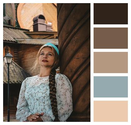 Castle Russian Slav Young Lady Image