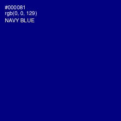 #000081 - Navy Blue Color Image