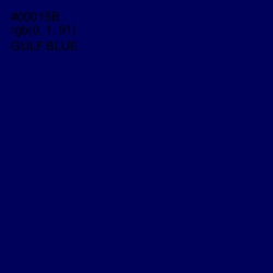 #00015B - Gulf Blue Color Image