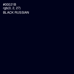 #00021B - Black Russian Color Image