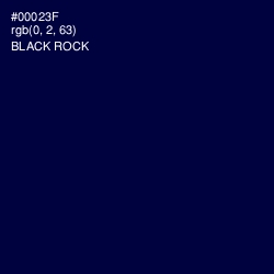 #00023F - Black Rock Color Image