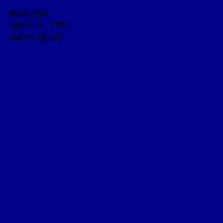 #00028A - Navy Blue Color Image