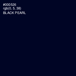 #000526 - Black Pearl Color Image