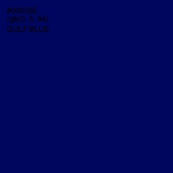 #00055E - Gulf Blue Color Image