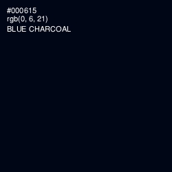 #000615 - Blue Charcoal Color Image