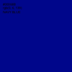 #00068B - Navy Blue Color Image