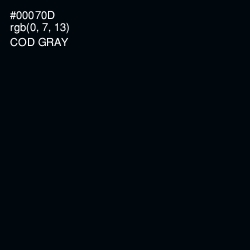 #00070D - Cod Gray Color Image
