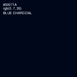 #00071A - Blue Charcoal Color Image